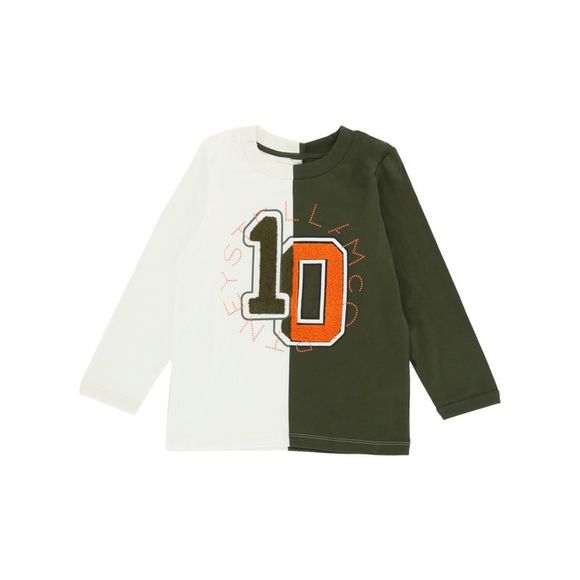 Stella McCartney Other - Stella McCartney Two-Tone Logo Shirt Two Tone Kids